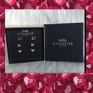 Coach 
3 Pair of Earrings
Classic, Cute, High End 
Brand New In Box